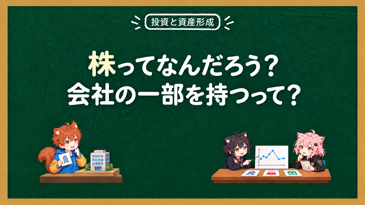 株ってなんだろう？会社の“一部”を持つってどういうこと？