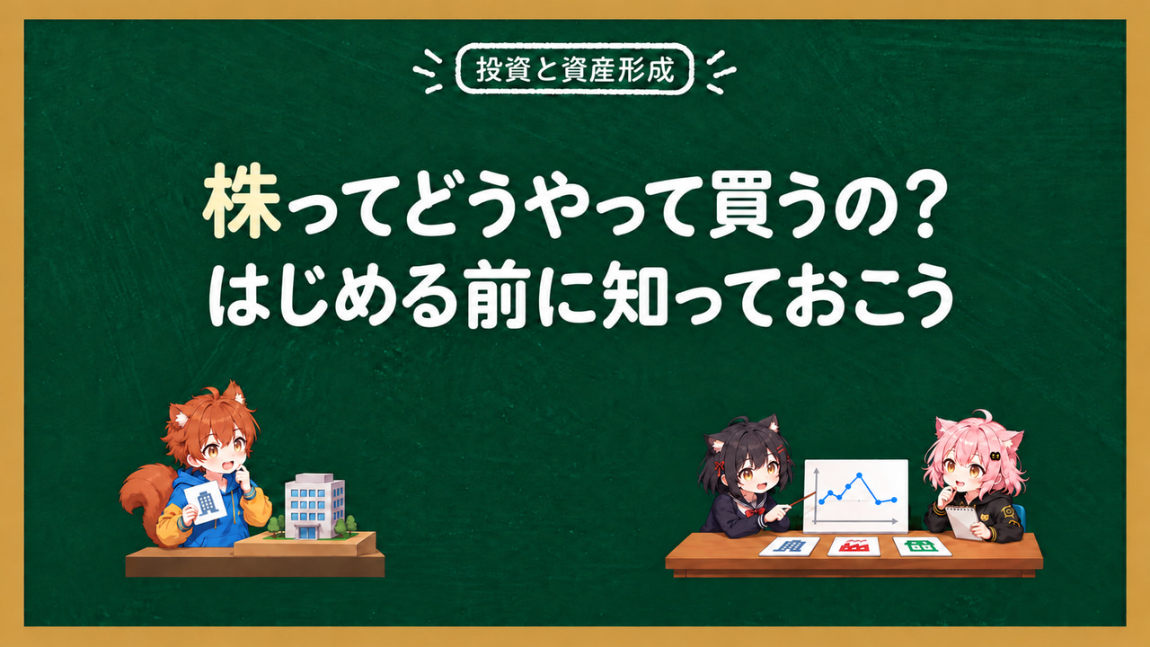 どうやって買うの？株をはじめるときに知っておきたいこと